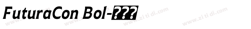 FuturaCon Bol字体转换